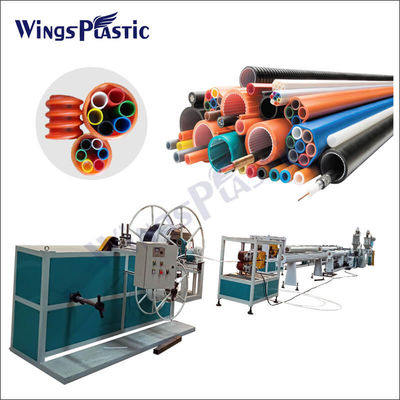 دستگاه اکستروژن لوله فیبر نوری لوله میکرو داکت HDPE پلاستیکی