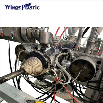 پی وی سی HDPE PE PP PA Single Double Wall Corrugated Electrical Conduit Pipe Extruder (پروژگر لوله های لوله های الکتریکی)