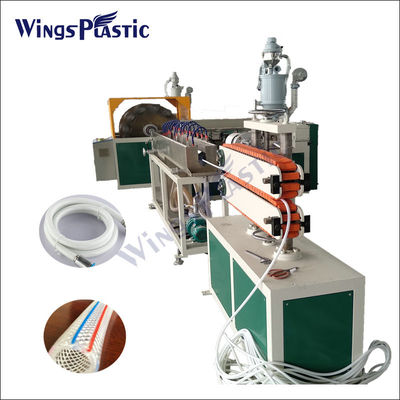 قیمت ارزان لوله های نرم PVC تقویت شده پیچیده لوله باغ ماشین ساخت خط اکستروز