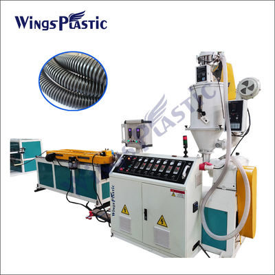 دستگاه اکسترودر لوله پلاستیکی PE PP PVC PA خط تولید لوله موجدار تک جداره