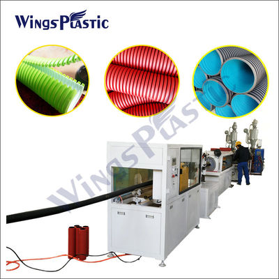 دستگاه لوله زهکشی راه راه DWC دو جداره HDPE