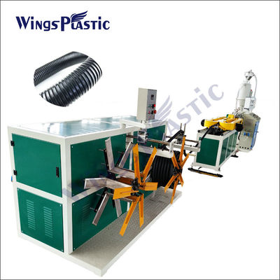 پلاستیک نایلون Pvc PE PP مارپیچ واحد دیوار لوله نالوده تولید خط ماشین ساخت
